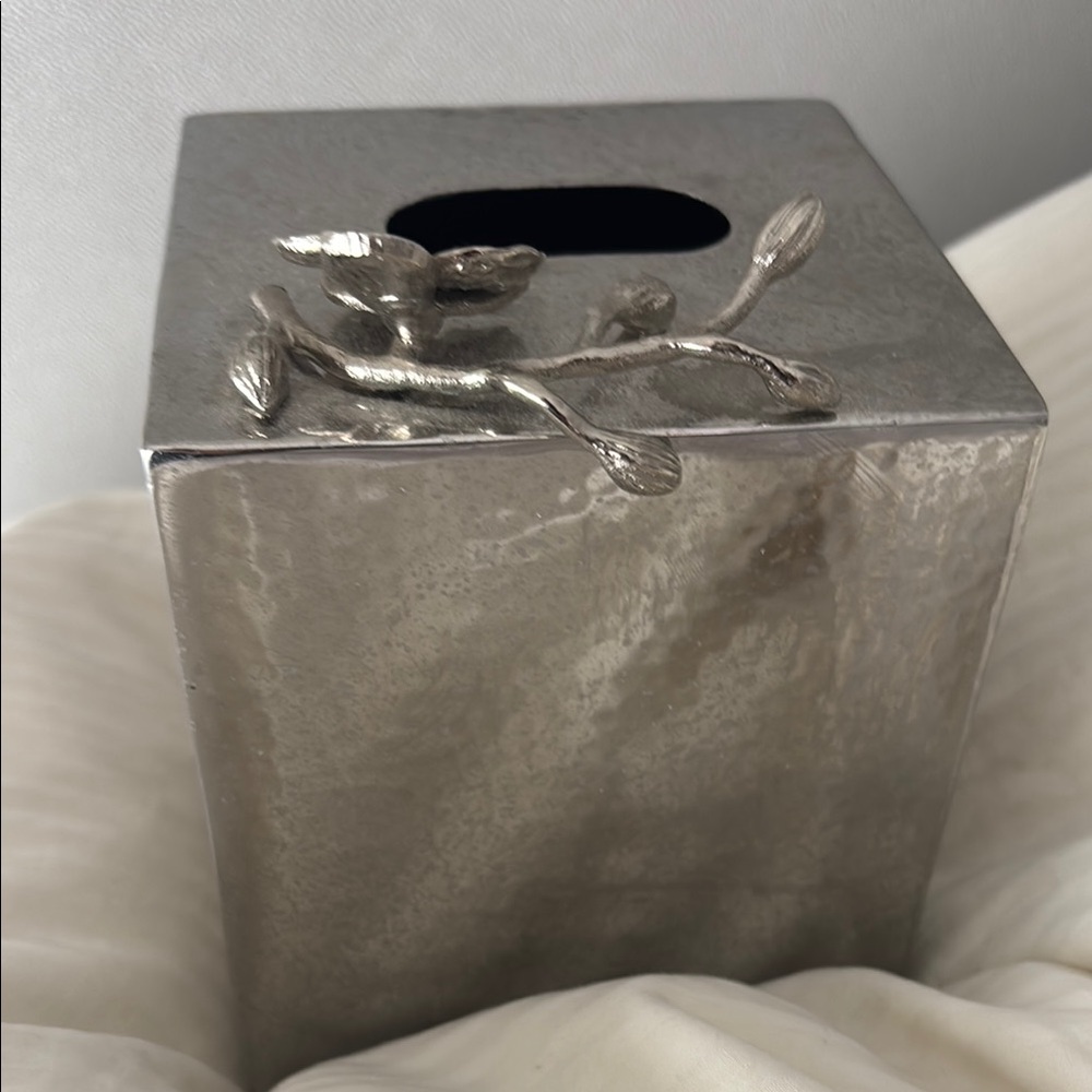 Michael Aram Silver Tissue Box Cover